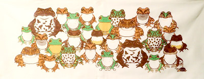 日本の蛙てぬぐい／￥1,320（税込）